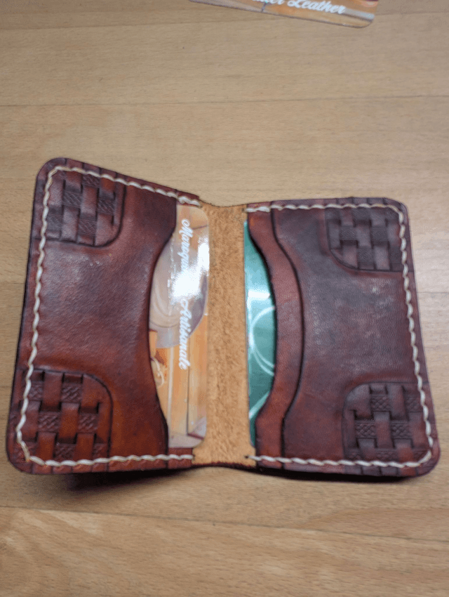 porte-carte 4 emplacement cuir embossé.